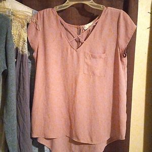Dusty Rose L blouse
